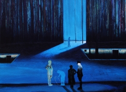 2019-Mavi-Alan-Tuval-Üzerine-Karışık-Teknik-90x110-cm