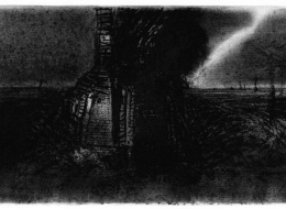 6-Crude Oil%2c 19x30 cm. Paper on Charcoal Pen%2c 2016